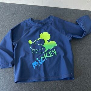 Blue Mickey Mouse Long Sleeve Shirt Disney